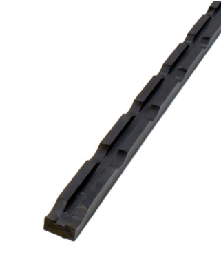 Achterhout - Geïmpregneerd ventilatie lat + zwart gespoten - 21.5x45 mm